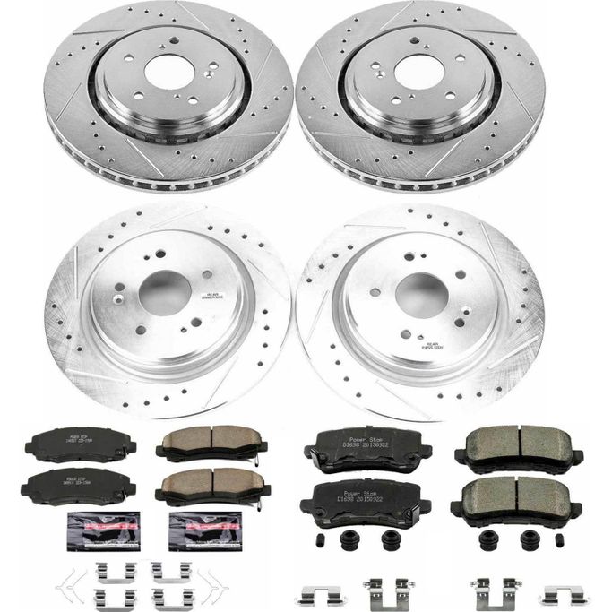 PWR-K7284, PowerStop Z23 Evolution Sport Brake Upgrade Kits for 2015-2020 TLX - K7284 في الإمارات العربية المتحدة, دبي. Condition - new. Price 2,100 AED. Photo, seller contacts | AUTO.AE