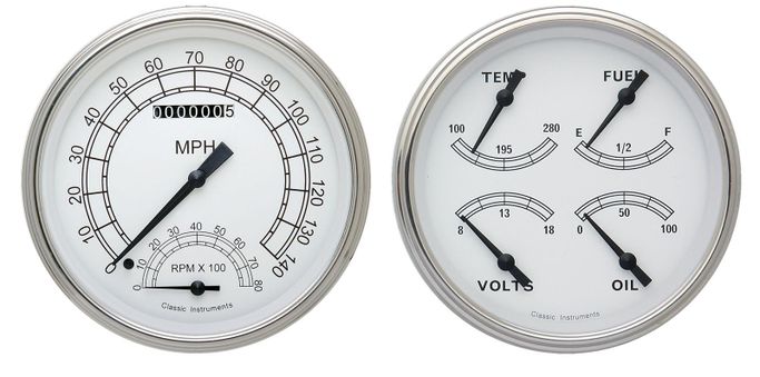 CIN-CW62SLF, Classic Instruments Classic White Series Gauge Sets CW62SLF في الإمارات العربية المتحدة, دبي. Condition - new. Price ⁦4,780 AED⁩. Photo, seller contacts | AUTO.AE