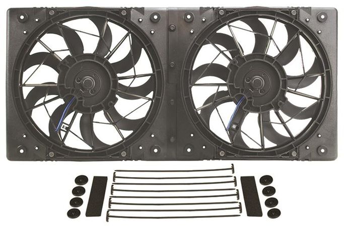 DER-16812, 10 Inch 1,360 CFM Derale High-Output Dual RAD Fan and Shroud Kit 16812 в ОАЭ, Дубай. Состояние - новое. Цена ⁦2 070 AED⁩. Фото, контакты продавца | AUTO.AE