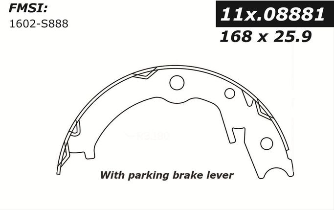 CEB-111-08881, Centric Premium Brake Shoes 111.08881 in UAE, Dubai. Condition - new. Price 90 AED. Photo, seller contacts | AUTO.AE