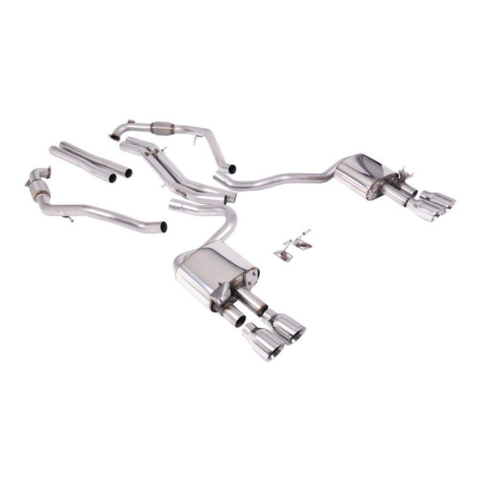 SSXAU1156, MILLTEK SSXAU1156 Cat-Back Exhaust, 2.5'' (Quad GT-100 Polished Trims) for AUDI S5 Coupe / Sportback RHD (B9) 2017- in UAE, Dubai. Condition - new. Price ⁦16,170 AED⁩. Photo, seller contacts | AUTO.AE