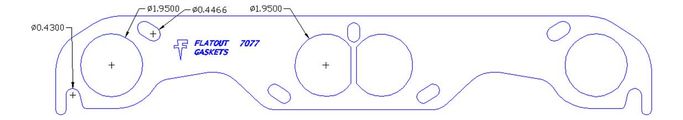 FOG-7077S, Flatout Gaskets Header Gaskets 7077S в ОАЭ, Дубай. Состояние - новое. Цена 240 AED. Фото, контакты продавца | AUTO.AE