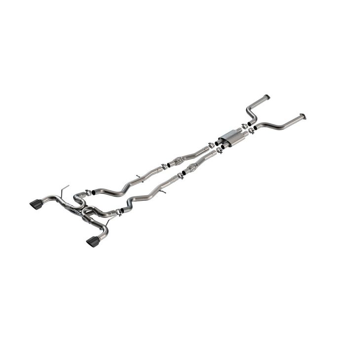 140978BC, BORLA 140978BC Cat-Back Exhaust System 2.50", ATAK (4.50" RD x 6.00" Black Chrome Tips) for INFINITI Q50 3.0L V6 2016-2024 в ОАЭ, Дубай. Состояние - новое. Цена ⁦10 260 AED⁩. Фото, контакты продавца | AUTO.AE