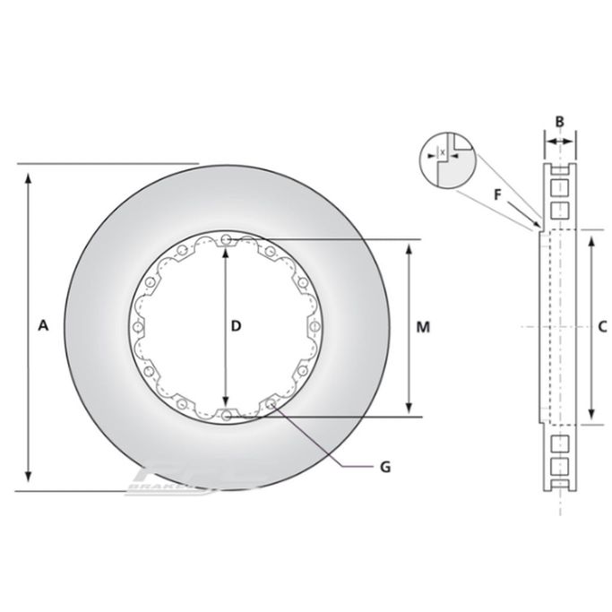 381.30.0053.45, PFC 381.30.0053.45 Replacement Rear Left Brake Rotor V2 381x30 mm for NISSAN GT-R (R35) 2009- в ОАЭ, Дубай. Состояние - новое. Цена ⁦3 400 AED⁩. Фото, контакты продавца | AUTO.AE