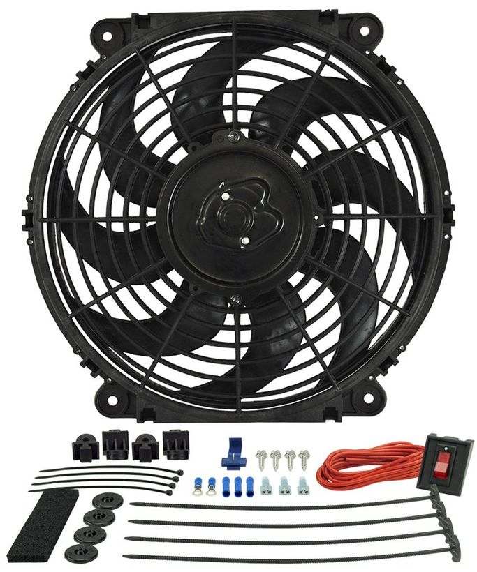 DER-16512, 12.13 Inch 880 CFM Derale Tornado Universal Fan 16512 в ОАЭ, Дубай. Состояние - новое. Цена ⁦640 AED⁩. Фото, контакты продавца | AUTO.AE