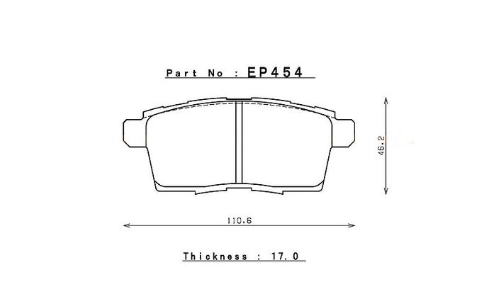 EP454CCRg, ENDLESS EP454CCRg Rear brake pads MAZDA CX-7 (07-12) in UAE, Dubai. Condition - new. Price 1,270 AED. Photo, seller contacts | AUTO.AE