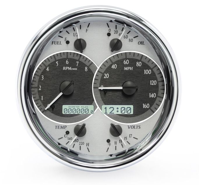 DAK-MHX-1019-S-W, Dakota Digital VHX Series Universal Round Analog Gauge Kits MHX-1019-S-W في الإمارات العربية المتحدة, دبي. Condition - new. Price ⁦4,520 AED⁩. Photo, seller contacts | AUTO.AE