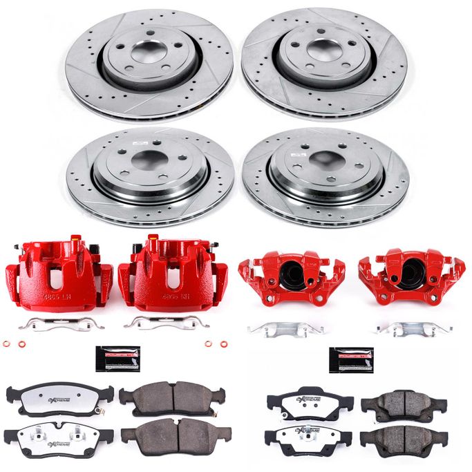 PWR-KC7136-36, PowerStop Z36 Truck and Tow Brake Upgrade Kits with Calipers for 2016-2019 GRAND CHEROKEE - KC7136-36 в ОАЭ, Дубай. Состояние - новое. Цена ⁦5 780 AED⁩. Фото, контакты продавца | AUTO.AE