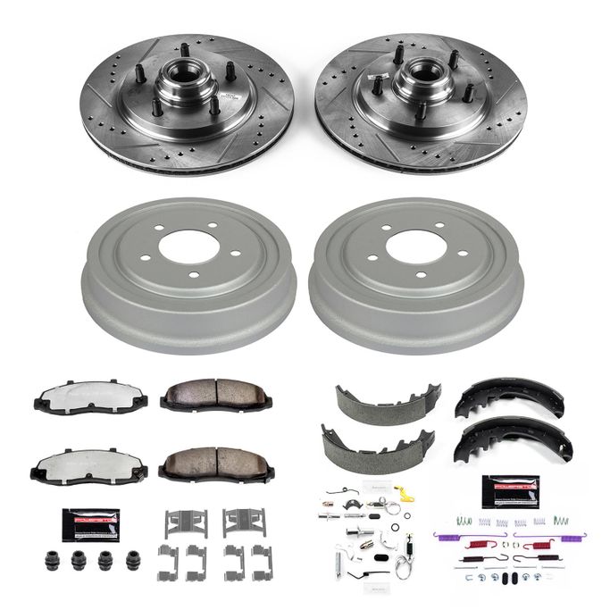 PWR-K15174DK-36, PowerStop Z36 Truck and Tow Disc and Drum Brake Upgrade Kits for 1997-1998 F-150 - K15174DK-36 в ОАЭ, Дубай. Состояние - новое. Цена ⁦3 100 AED⁩. Фото, контакты продавца | AUTO.AE