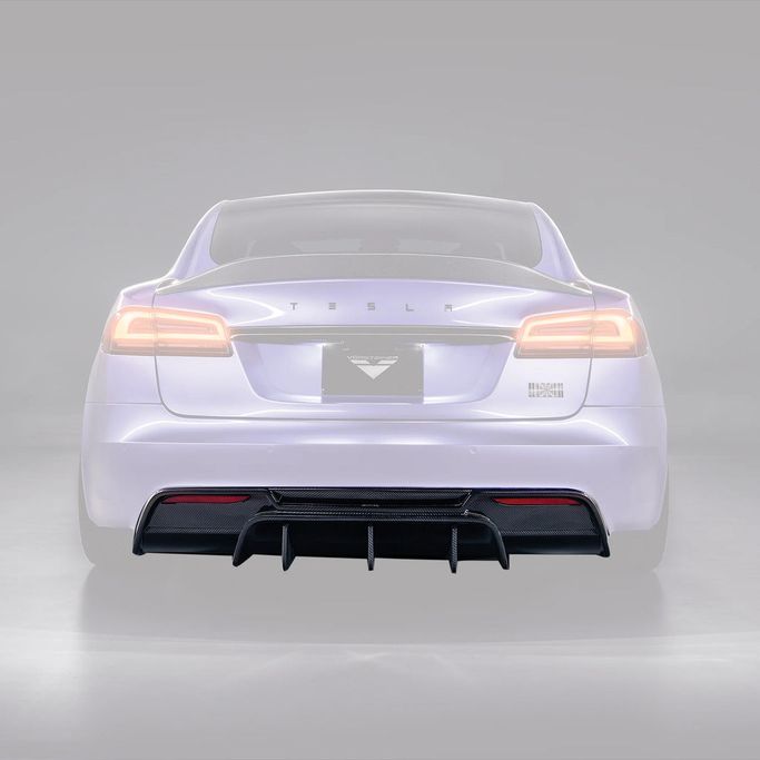 TEV3041, VORSTEINER TEV3041 Rear Diffuser VRS (Satin Carbon) for TESLA Model S Plaid 2021- في الإمارات العربية المتحدة, دبي. Condition - new. Price 19,290 AED. Photo, seller contacts | AUTO.AE