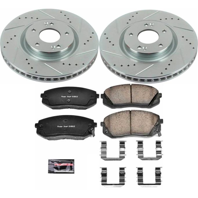 PWR-K7083, PowerStop Z23 Evolution Sport Brake Upgrade Kits for 2014-2016 CADENZA, 2015 SONATA, 2015-2017 TUCSON - K7083 in UAE, Dubai. Condition - new. Price ⁦1,320 AED⁩. Photo, seller contacts | AUTO.AE