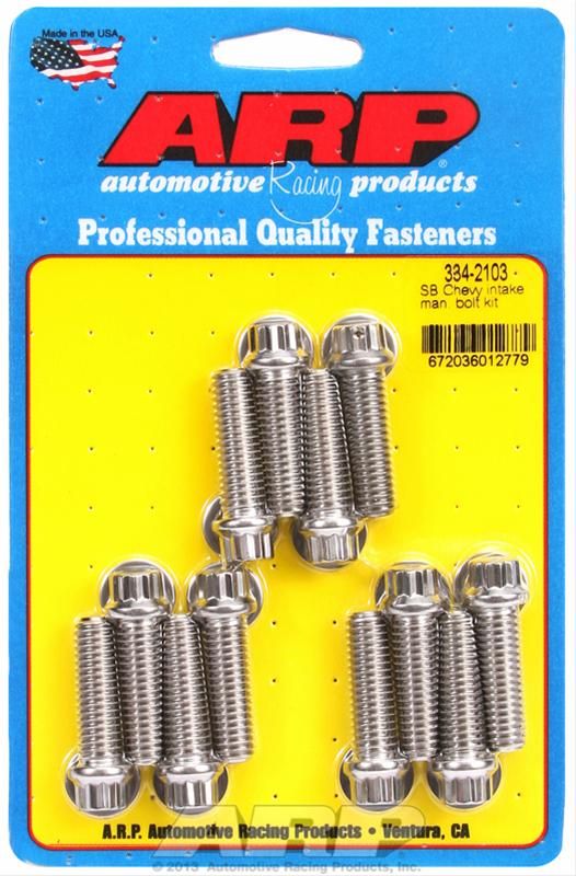 ARP-334-2103, ARP Stainless Steel Intake Manifold Bolt Kits 334-2103 في الإمارات العربية المتحدة, دبي. Condition - new. Price 170 AED. Photo, seller contacts | AUTO.AE