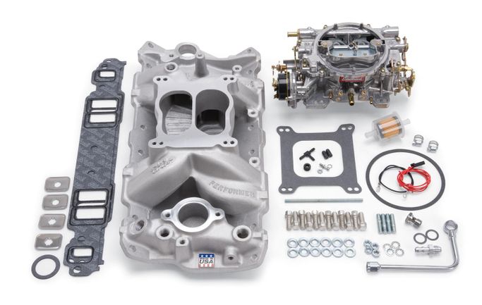 EDL-2020, Edelbrock Performer Air-Gap Intake Manifold and Carburetor Kits 2020 in UAE, Dubai. Condition - new. Price 4,430 AED. Photo, seller contacts | AUTO.AE