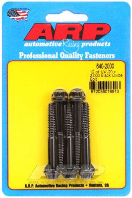 640-2000, ARP 640-2000 SAE Bolt Kit 1/4-20 x 2.000 12pt black oxide bolts в ОАЭ, Дубай. Состояние - новое. Цена 190 AED. Фото, контакты продавца | AUTO.AE