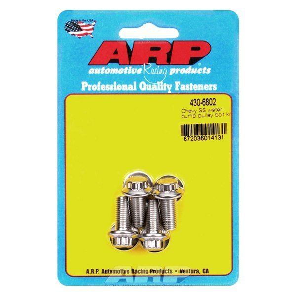 430-6802, ARP 430-6802 Water Pump Pulley Bolt Kit for Chevrolet. 4 pieces. 12pt في الإمارات العربية المتحدة, دبي. Condition - new. Price 180 AED. Photo, seller contacts | AUTO.AE