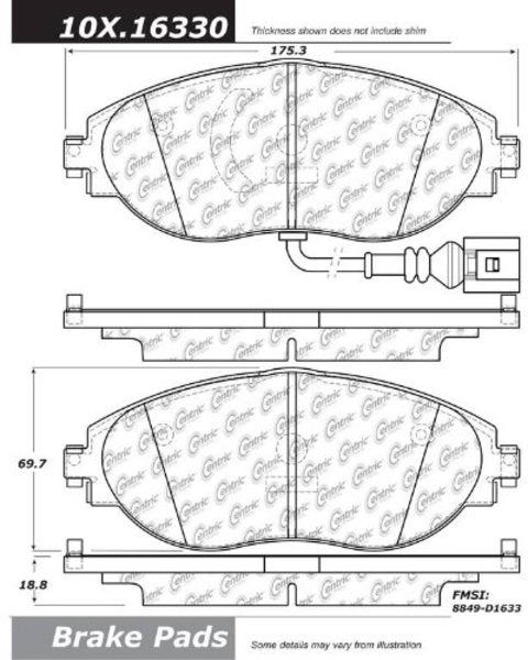 309.16330, STOPTECH 309.16330 Front Sport Brake Pads with Shims & Hardware AUDI/VW Arteon/CC/Golf/Golf R 2012-2021 в ОАЭ, Дубай. Состояние - новое. Цена 570 AED. Фото, контакты продавца | AUTO.AE