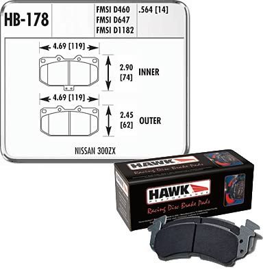 HWK-HB178E-564, Hawk Performance Blue 9012 Racing Brake Pads for 1989-1996 300ZX - HB178E.564 في الإمارات العربية المتحدة, دبي. Condition - new. Price 1,170 AED. Photo, seller contacts | AUTO.AE