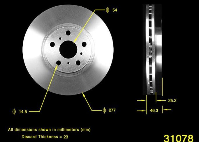 BEN-PRT1687, Bendix Brakes Global Brake Rotors for 1990-1993 CELICA - PRT1687 in UAE, Dubai. Condition - new. Price 100 AED. Photo, seller contacts | AUTO.AE