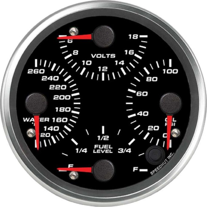 SDU-R45-QG2-REV, Speedhut Revolution Series Quad Gauge Kits R45-QG2-REV في الإمارات العربية المتحدة, دبي. Condition - new. Price ⁦1,760 AED⁩. Photo, seller contacts | AUTO.AE