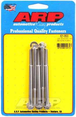 621-3500, ARP 621-3500 SAE Bolt Kit 1/4-20 x 3.500 hex SS bolts في الإمارات العربية المتحدة, دبي. Condition - new. Price 220 AED. Photo, seller contacts | AUTO.AE
