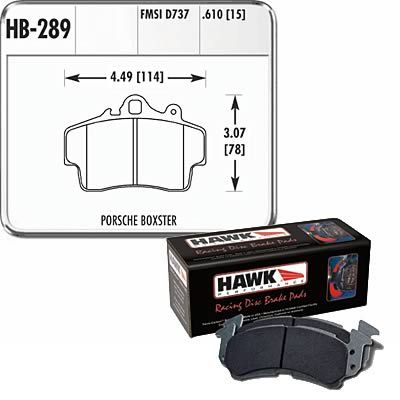 HWK-HB289S-610, Hawk Performance HT 10 Racing Brake Pads for 1997-2008 BOXSTER, 2007-2009 CAYMAN - HB289S.610 في الإمارات العربية المتحدة, دبي. Condition - new. Price 1,360 AED. Photo, seller contacts | AUTO.AE
