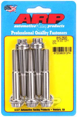 615-2500, ARP 615-2500 SAE Bolt Kit 3/8-16 x 2.500 12pt 7/16 wrenching SS bolts في الإمارات العربية المتحدة, دبي. Condition - new. Price 250 AED. Photo, seller contacts | AUTO.AE