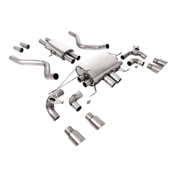 SSXLR170, MILLTEK SSXLR170 Cat-Back Exhaust, 2.76" (Brushed Titanium GT-90 Trims) for LAND ROVER Defender 90 P525 Non-OPF/GPF 2021- في الإمارات العربية المتحدة, دبي. Condition - new. Price ⁦20,570 AED⁩. Photo, seller contacts | AUTO.AE