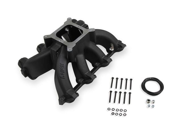 HLY-300-256BK, Holley LS Split Design Carbureted Intake Manifolds 300-256BK in UAE, Dubai. Condition - new. Price 3,730 AED. Photo, seller contacts | AUTO.AE