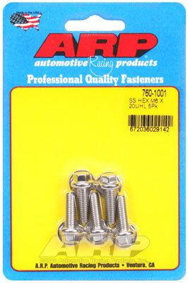 760-1001, ARP 760-1001 Metric Thread Bolt Kit M6 x 1.00 x 20 hex SS bolts في الإمارات العربية المتحدة, دبي. Condition - new. Price 210 AED. Photo, seller contacts | AUTO.AE