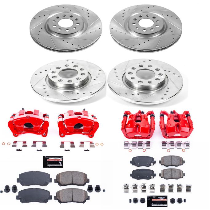 PWR-KC6539, PowerStop Z23 Evolution Sport Brake Upgrade Kits with Calipers for 2015-2017 200, 2014-2020 CHEROKEE - KC6539 في الإمارات العربية المتحدة, دبي. Condition - new. Price 4,430 AED. Photo, seller contacts | AUTO.AE