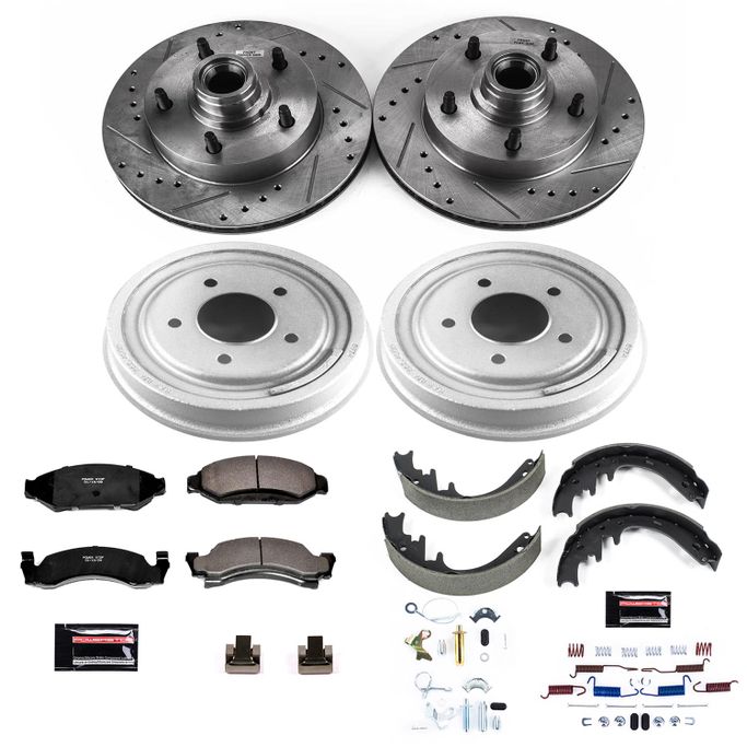 PWR-K15456DK, PowerStop Z23 Evolution Sport Disc and Drum Brake Upgrade Kits for 1987-1989 F-150 - K15456DK в ОАЭ, Дубай. Состояние - новое. Цена ⁦2 750 AED⁩. Фото, контакты продавца | AUTO.AE
