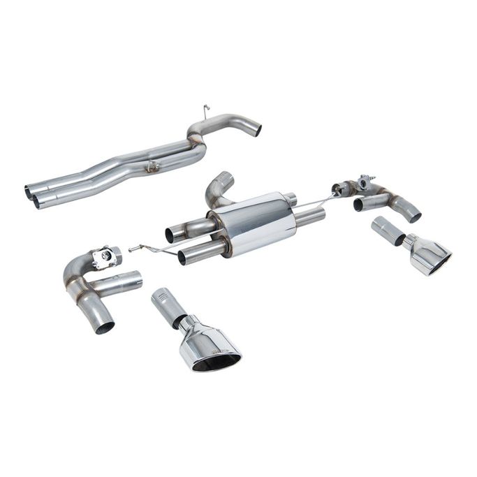 SSXAU983, MILLTEK SSXAU983 Cat-Back Exhaust, 3.15" (Polished Trims) for AUDI RS3 (8V) 2017- في الإمارات العربية المتحدة, دبي. Condition - new. Price 16,130 AED. Photo, seller contacts | AUTO.AE
