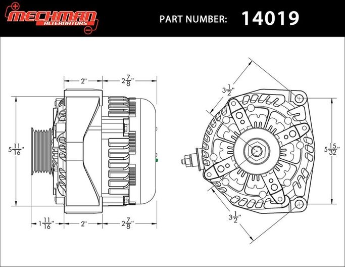 MEH-14019400, MechMan High-Output Alternators 14019400 in UAE, Dubai. Condition - new. Price 2,630 AED. Photo, seller contacts | AUTO.AE