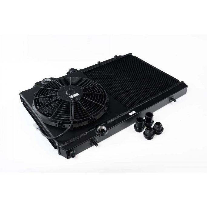 7075B, CSF 7075B Full Size Slim All Aluminum Radiator with 12-inch SPAL Fan and Shroud (black) for MITSUBISHI Lancer Evolution 4/5/6/7/8/9 1996-2007 in UAE, Dubai. Condition - new. Price ⁦3,550 AED⁩. Photo, seller contacts | AUTO.AE