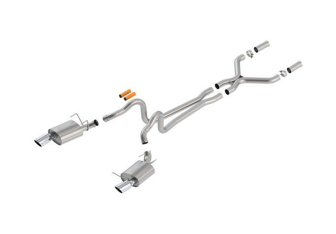 140516, BORLA 140516 Cat Back Exhaust System, Mustang GT 13-14 / Boss 302 13-14 V8-5.0L, Tip №36, 2013-14, sound ATAK in UAE, Dubai. Condition - new. Price ⁦10,890 AED⁩. Photo, seller contacts | AUTO.AE