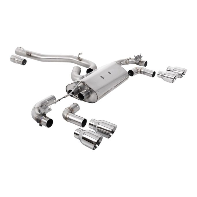 SSXVW646, MILLTEK SSXVW646 Cat-Back Exhaust, 3.15" (Polished GT-100 Tips) for VW Golf R (MK7.5) في الإمارات العربية المتحدة, دبي. Condition - new. Price ⁦11,350 AED⁩. Photo, seller contacts | AUTO.AE