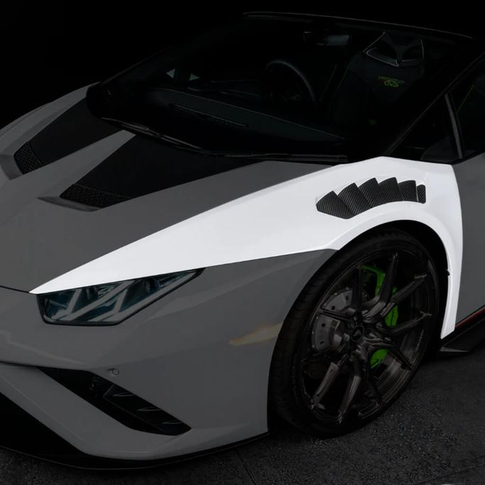 0940LOV, VORSTEINER 0940LOV Front Fenders with Integrated Vents and Splash Shields NOVARA EDIZIONE (Gloss Carbon) for LAMBORGHINI Huracan LP610-4 / LP580-2 في الإمارات العربية المتحدة, دبي. Condition - new. Price ⁦61,000 AED⁩. Photo, seller contacts | AUTO.AE