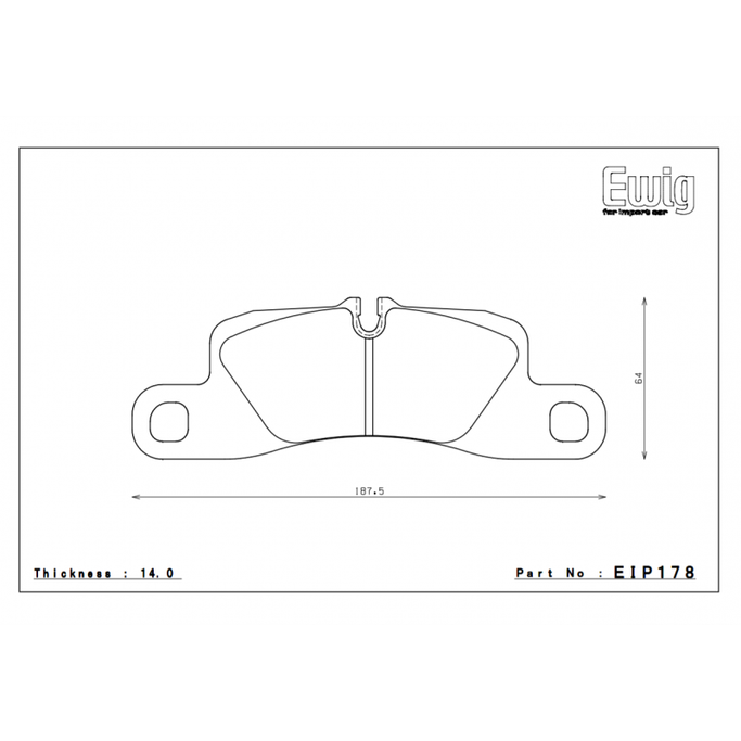 EIP178ME20, ENDLESS EIP178ME20 Rear brake pads PORSCHE 991.2 CARRERA/4 в ОАЭ, Дубай. Состояние - новое. Цена 1 130 AED. Фото, контакты продавца | AUTO.AE