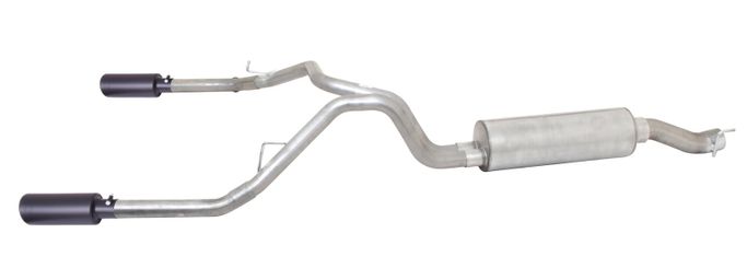 GIB-66568B, Gibson Elite Black Series Split Rear Exhaust Systems for 2014-2025 2500, 3500 - 66568B في الإمارات العربية المتحدة, دبي. Condition - new. Price 3,730 AED. Photo, seller contacts | AUTO.AE
