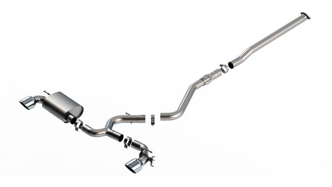 140926, BORLA 140926 Cat-Back Exhaust System ATAK 3", TIP 5" Bright Chrome, T-304 Stainless Steel for HYUNDAI Kona N 2.0L 2022-2023 in UAE, Dubai. Condition - new. Price ⁦8,240 AED⁩. Photo, seller contacts | AUTO.AE
