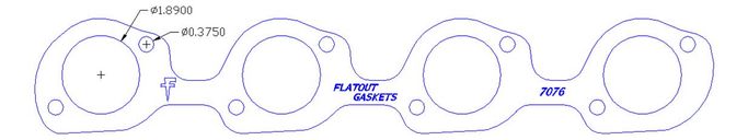 FOG-7076S, Flatout Gaskets Header Gaskets 7076S في الإمارات العربية المتحدة, دبي. Condition - new. Price 240 AED. Photo, seller contacts | AUTO.AE