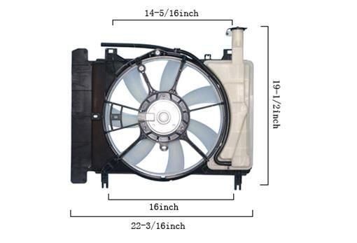 RDR-6034148, Agility Auto Parts Fan Assemblies for 2008-2014 XD, 2007-2015 YARIS - 6034148 في الإمارات العربية المتحدة, دبي. Condition - new. Price 490 AED. Photo, seller contacts | AUTO.AE