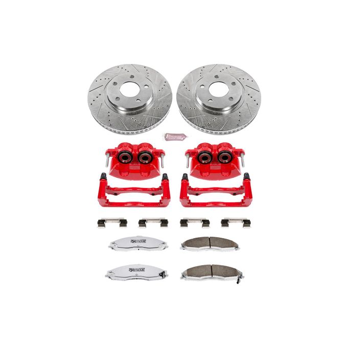 PWR-KC1547-26, PowerStop Z26 Street Warrior Brake Upgrade Kits with Calipers for 1998-2002 CAMARO, FIREBIRD - KC1547-26 في الإمارات العربية المتحدة, دبي. Condition - new. Price ⁦2,660 AED⁩. Photo, seller contacts | AUTO.AE