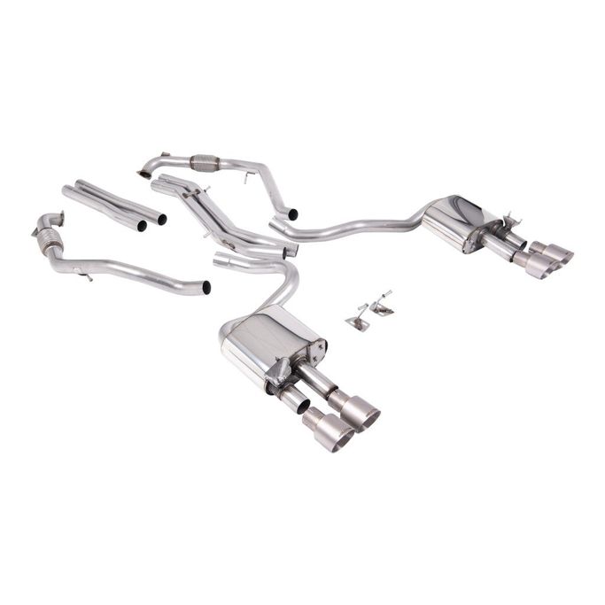 SSXAU1158, MILLTEK SSXAU1158 Cat-Back Exhaust, 2.5'' (Quad GT-100 Brushed Titanium Trims) for AUDI S5 Coupe / Sportback RHD (B9) 2017- в ОАЭ, Дубай. Состояние - новое. Цена ⁦18 240 AED⁩. Фото, контакты продавца | AUTO.AE