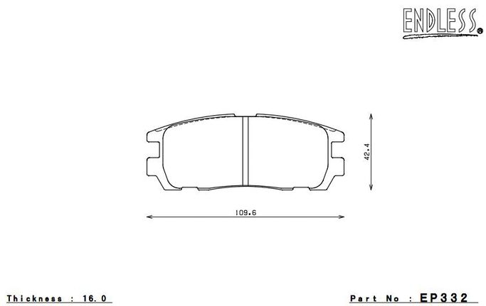 EP332SSY, ENDLESS EP332SSY Rear brake pads ACURA SLX 96-99 in UAE, Dubai. Condition - new. Price ⁦830 AED⁩. Photo, seller contacts | AUTO.AE