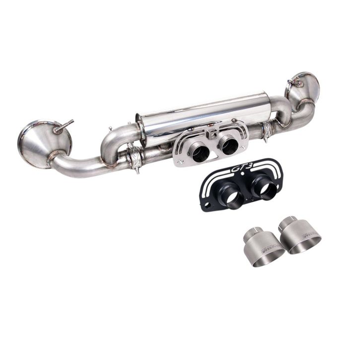 SSXPO174, MILLTEK SSXPO174 Rear Silencer, 2.76" (Brushed Titanium GT-100 Trims) for PORSCHE 911 GT3 (992) 2021- in UAE, Dubai. Condition - new. Price ⁦24,860 AED⁩. Photo, seller contacts | AUTO.AE