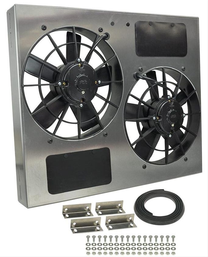 DER-16835, 12 Inch 3,750 CFM Derale High-Output Dual RAD Fan and Shroud Kit 16835 в ОАЭ, Дубай. Состояние - новое. Цена ⁦2 750 AED⁩. Фото, контакты продавца | AUTO.AE