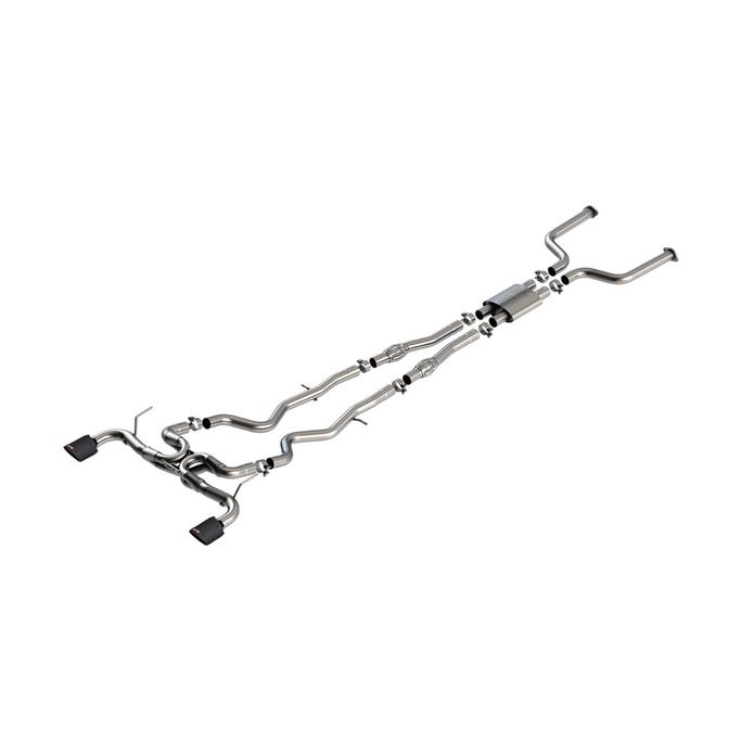 140978CFBA, BORLA 140978CFBA Cat-Back Exhaust System 2.50", ATAK (4.50" RD x 7.75" Carbon Fiber Black Anodized Tips) for INFINITI Q50 3.0L V6 2016-2024 في الإمارات العربية المتحدة, دبي. Condition - new. Price ⁦11,510 AED⁩. Photo, seller contacts | AUTO.AE