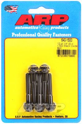 640-1500, ARP 640-1500 SAE Bolt Kit 1/4-20 x 1.500 12pt black oxide bolts в ОАЭ, Дубай. Состояние - новое. Цена 190 AED. Фото, контакты продавца | AUTO.AE