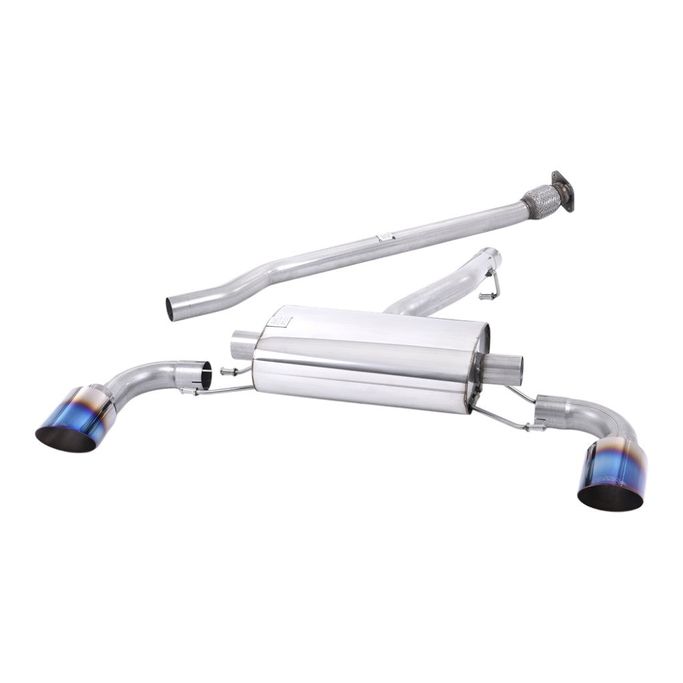 SSXTY173, MILLTEK SSXTY173 Secondary Cat-Back Exhaust, 2.5" (Blue Titanium Tips) for TOYOTA GR86 2.4L 2022- in UAE, Dubai. Condition - new. Price 7,630 AED. Photo, seller contacts | AUTO.AE
